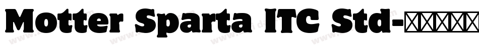 Motter Sparta ITC Std字体转换